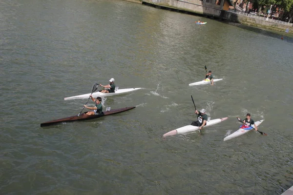 Kayak Estuario Bilbao — Foto de Stock