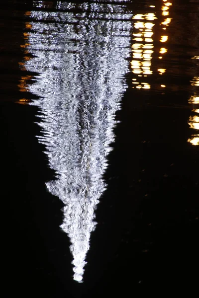 Kerstverlichting Straat — Stockfoto