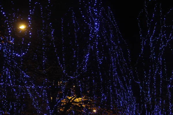 Luzes Natal Rua — Fotografia de Stock