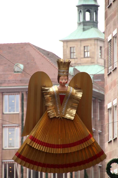 Udsigt Den Gamle Bydel Nuremberg - Stock-foto