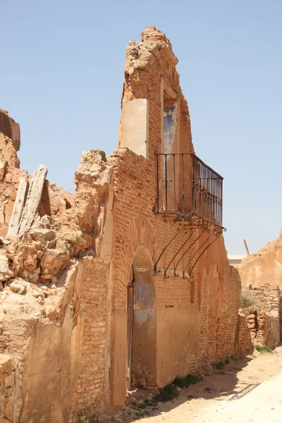 Belchite Pueblo Bombardeado Durante Guerra Civil Española —  Fotos de Stock