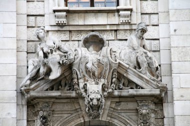 Münih 'in eski bir kasabasında mimarlık