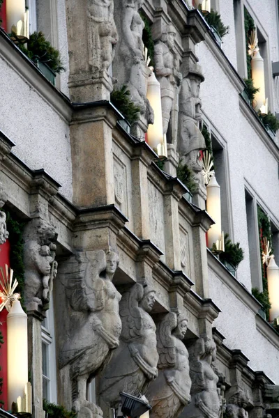 Münih 'in eski bir kasabasında mimarlık