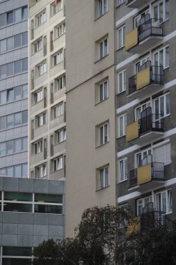Polonya 'nın Varşova şehrinde mimarlık