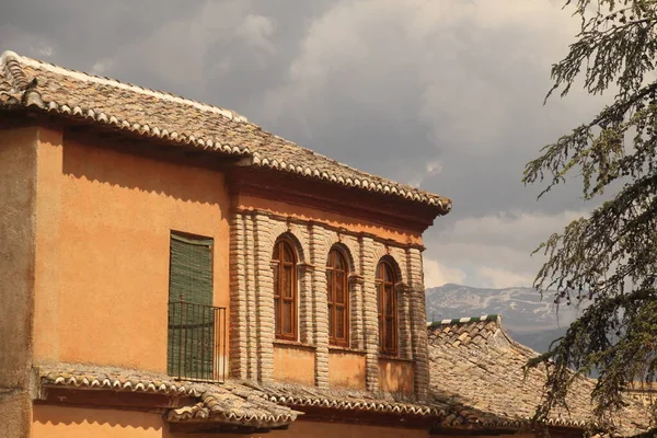 Vista Del Casco Antiguo Granada España — Foto de Stock