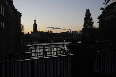 Stockholm şehir merkezinin mimarisi.