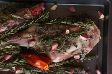 Balık pişirilmeye hazır.