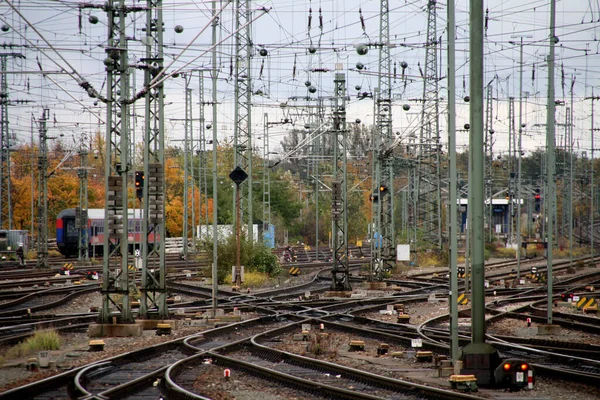 Železnice Předměstí Města — Stock fotografie