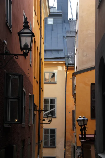 斯德哥尔摩市中心的建筑 — 图库照片