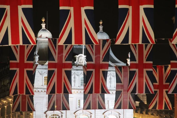 Union Jack Vlag Een Straat Van Londen — Stockfoto