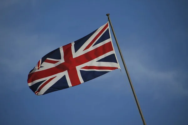 Flaga Union Jack Ulicy Londynu — Zdjęcie stockowe