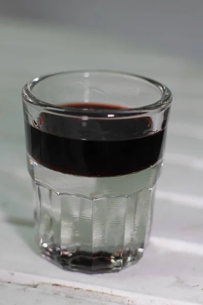 Vinho Tinto Típico Copo Basco — Fotografia de Stock