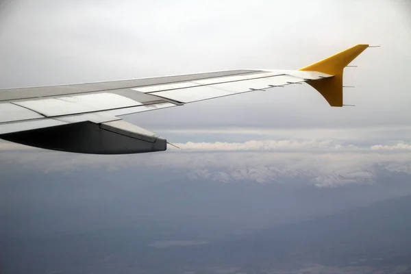 Ala Aereo Durante Volo — Foto Stock