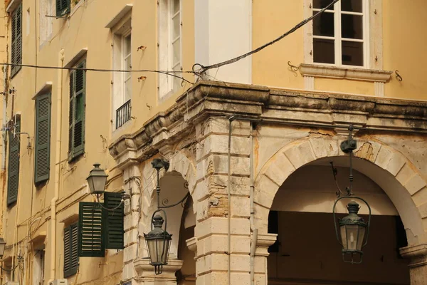 Architektur Der Altstadt Von Korfu — Stockfoto