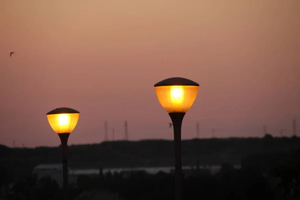 城市环境中的灯笼 — 图库照片