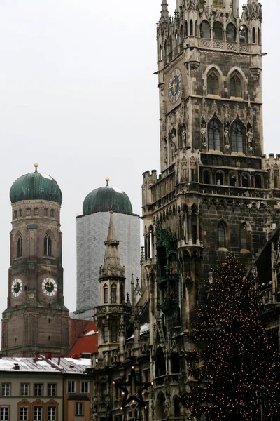 慕尼黑古城的景色 — 图库照片