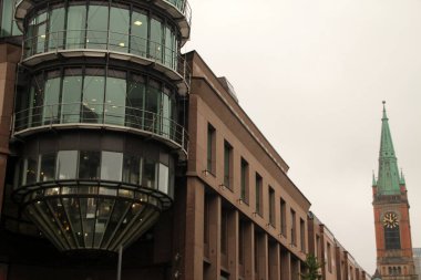 Dsseldorf şehir merkezinde mimarlık