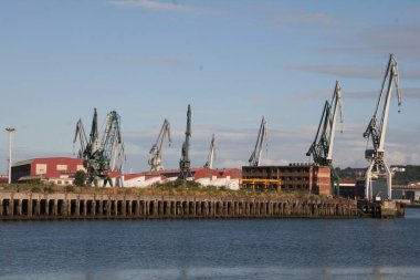 Bilbao nehrinin manzarası