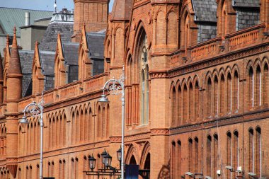 Dublin şehrinin mimarisi.