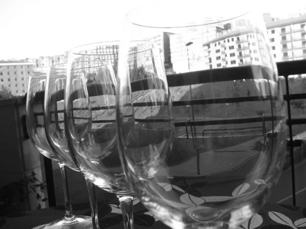 Скляні Чашки Коктейлі — стокове фото