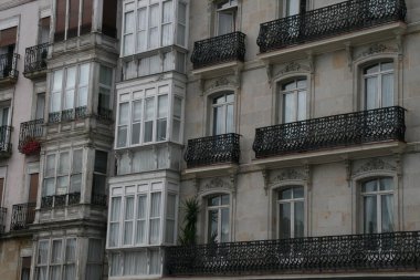 İspanya 'nın Vitoria-Gasteiz şehrinde klasik mimari