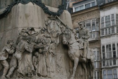 İspanya 'nın Vitoria-Gasteiz şehrinde klasik mimari