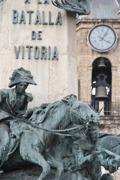 Klasszikus Építészet Belvárosban Vitoria Gasteiz Spanyolország — Stock Fotó