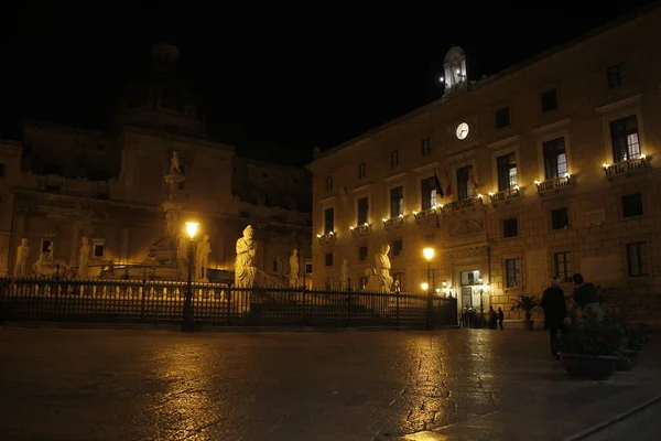 Artistiek Erfgoed Het Centrum Van Palermo Italië — Stockfoto