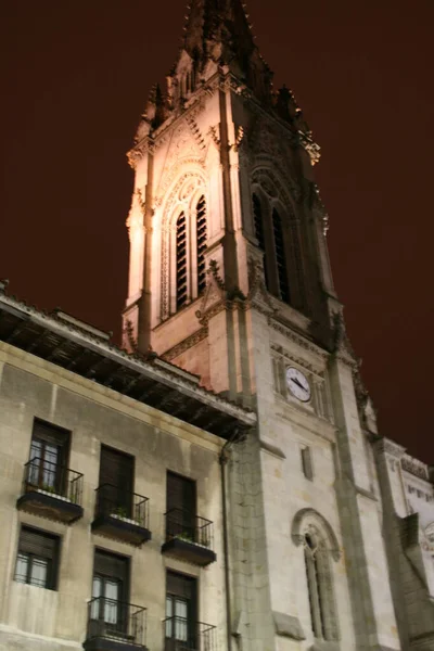 Kyrkan Staden Bilbao — Stockfoto