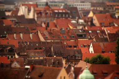 Nuremberg şehir merkezinde mimarlık