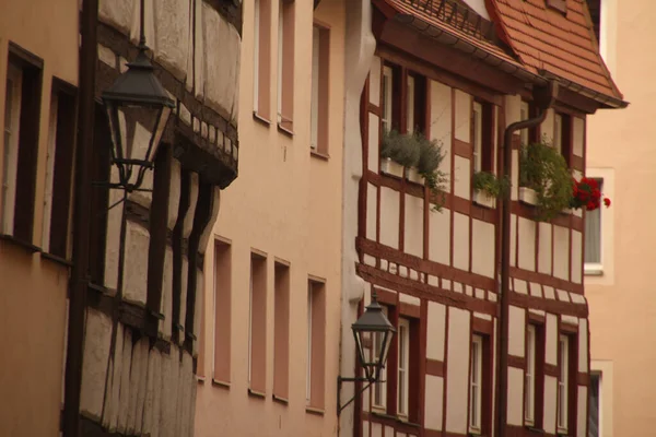 Nuremberg Şehir Merkezinde Mimarlık — Stok fotoğraf