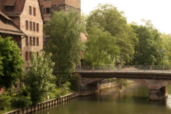 Nuremberg Şehir Merkezinde Mimarlık — Stok fotoğraf