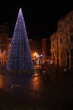 Bilbao şehrinde Noel süsü