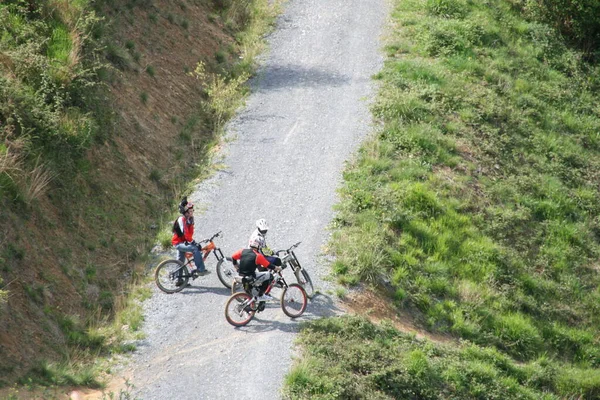 Radfahren Der Stadt — Stockfoto