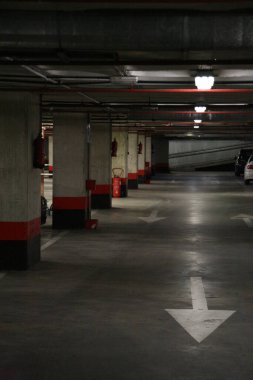 Subterranean park in a residential building