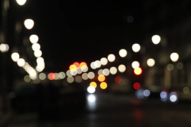 Bokeh efektli trafik ışıkları