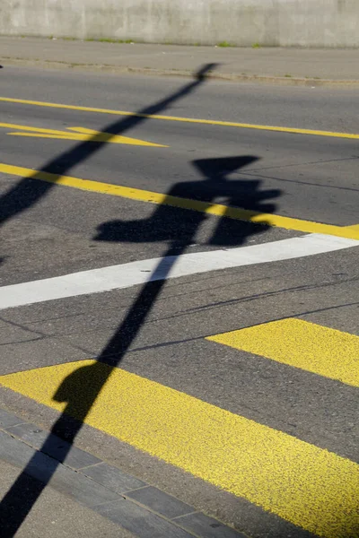 Fußgängerüberweg Auf Der Straße — Stockfoto