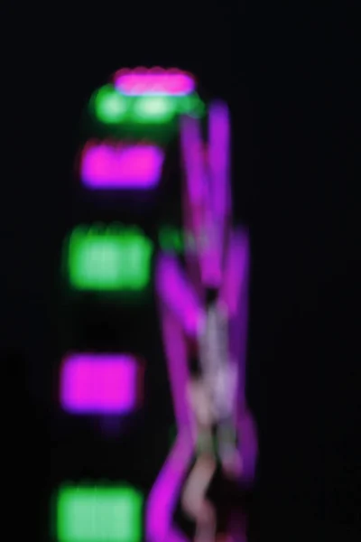 Roda Gigante Iluminada Noite — Fotografia de Stock