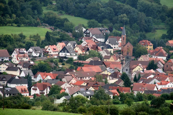 Dorf Auf Dem Land Bayern Deutschland — Stockfoto