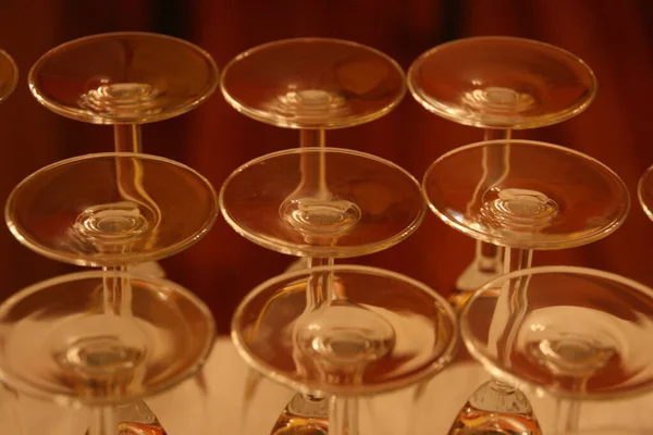 Чашка Шампанского Шкафу — стоковое фото