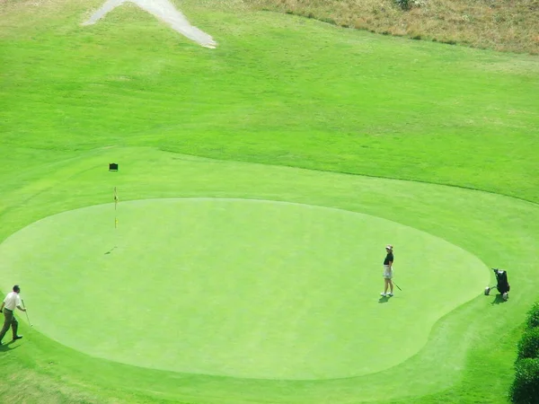 Playing Golf Zarautz — Stock Photo, Image