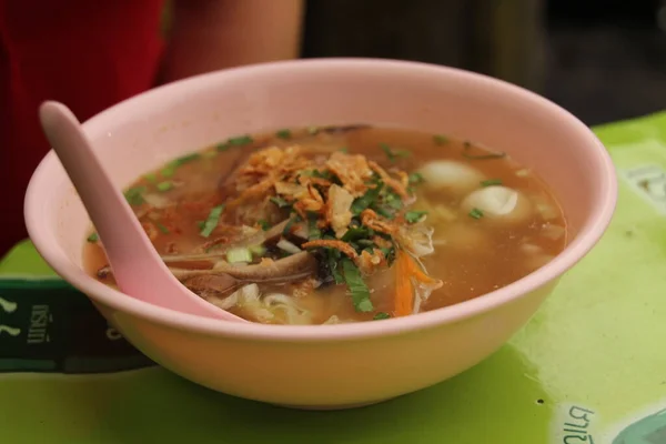 Гарячий Суп Овочами Тофу — стокове фото