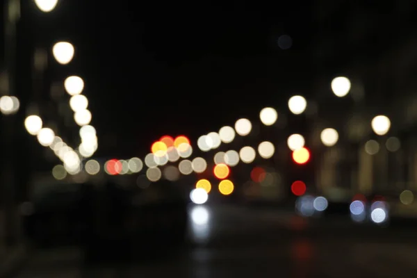 Semafori Con Effetto Bokeh — Foto Stock