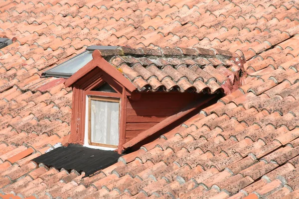 Detalhe Telhado Uma Casa — Fotografia de Stock