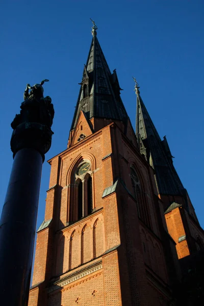 Uppsala Domkyrka Sverige — Stockfoto