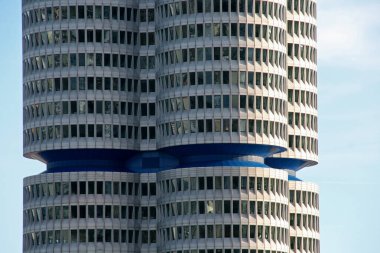 Münih, Almanya 'daki Olympia Park' ta mimarlık