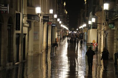 Bordeaux şehrinin mimarisi.