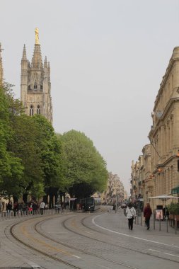 Bordeaux şehrinin mimarisi.