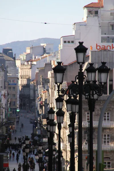 Centrum Města Vigo Španělsko — Stock fotografie