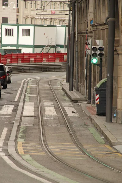 Spoorweg Straat — Stockfoto